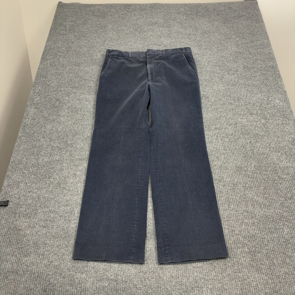 Vintage Orvis Pants Mens 36 Blue Corduroy Wide Wale Straight Leg Gorpcore USA